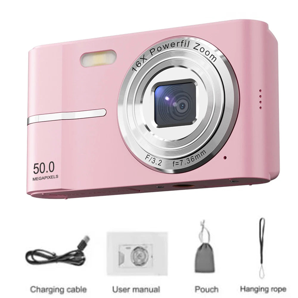 8x Zoom Digital Camera Autofocus; Compact 1080P Camera