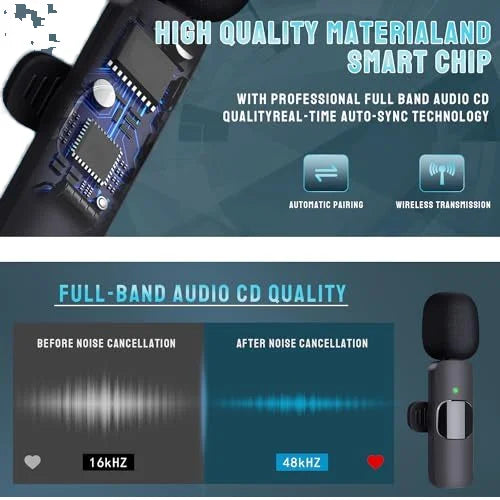 K9 Mini Wireless Mic | Clear Audio for Filming, Podcasts & Conferences
