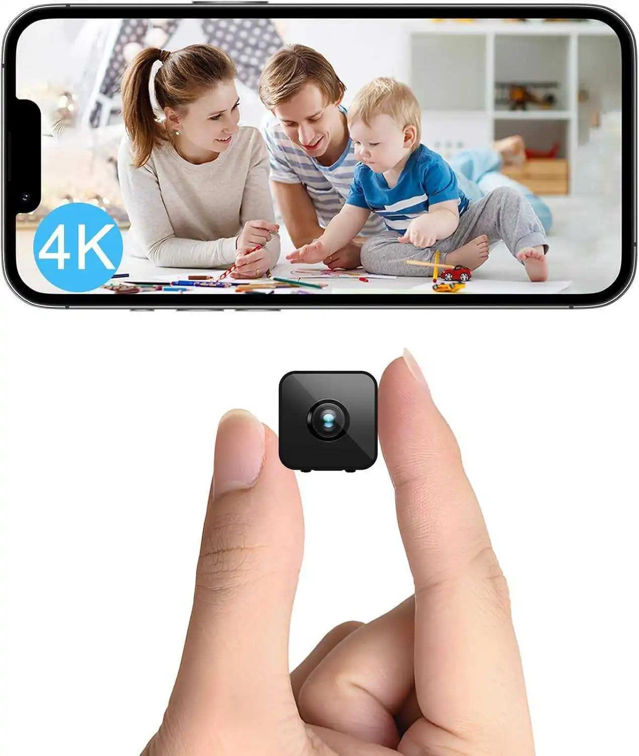 Pocket Mini WiFi Camera – AP Hotspot, 60-Min Battery