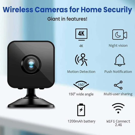 Pocket Mini WiFi Camera – AP Hotspot, 60-Min Battery