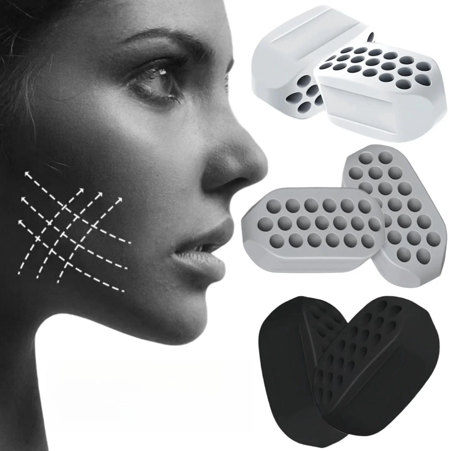 2PCS Jaw Line Exerciser Fitness Chew