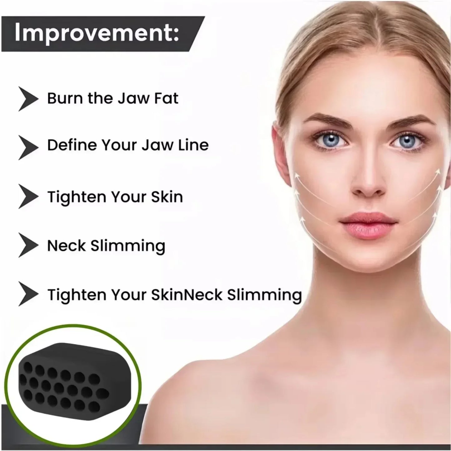 2PCS Jaw Line Exerciser Fitness Chew