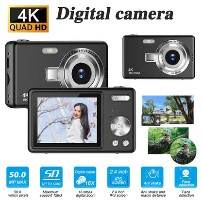 8x Zoom Digital Camera Autofocus; Compact 1080P Camera