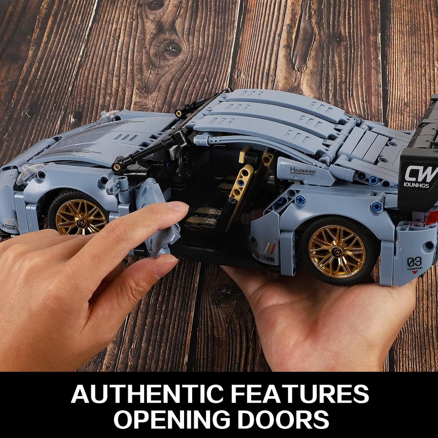 TOYLINX Sports Race Car Building Set | 1:14 MOC Racing Model Kit