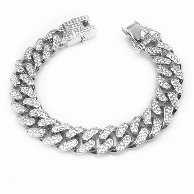 Bling Rhinestone Gold Chain Choke Collar | Durable Slip Collar for pets