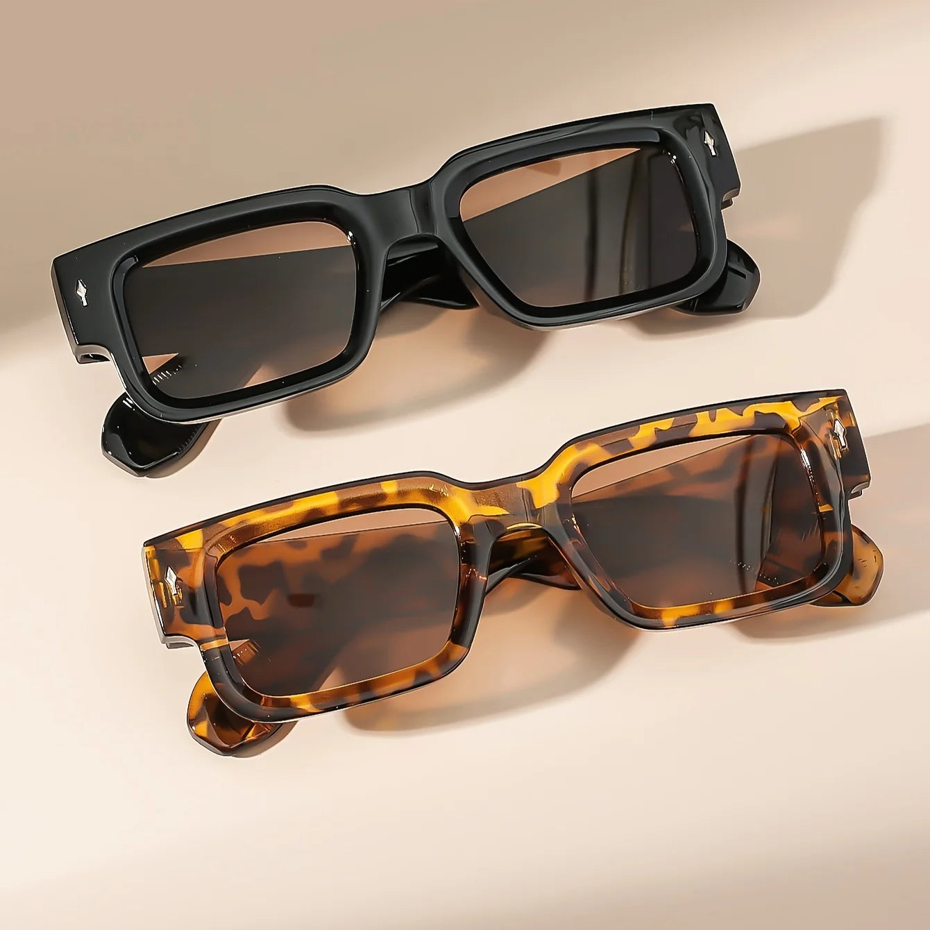 1PC Unisex Retro Square Sunglasses for Outdoor Travel Driving